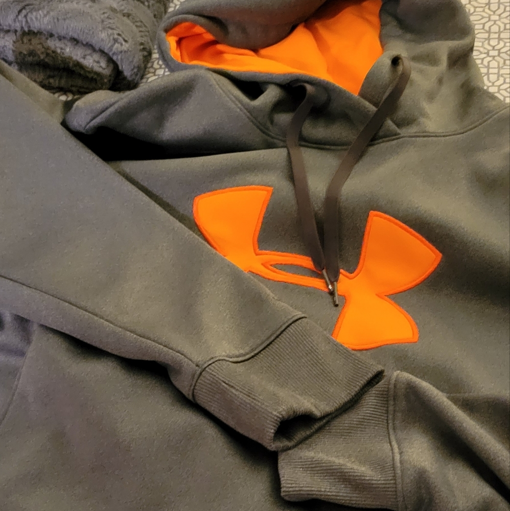Under Armour Athletic Gray/Orange Hoodie